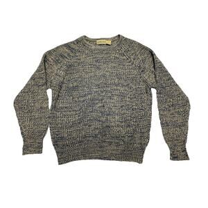 VTG St. John's Bay Sweater Men's Large Blue/White Knit Pullover Grandpa Cosby